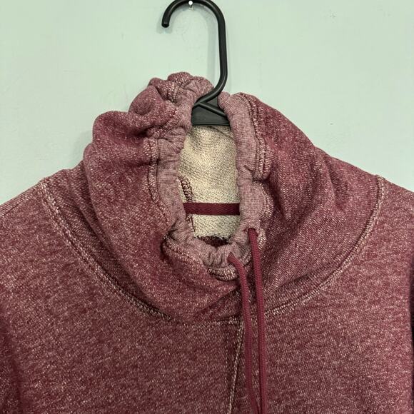 Ruff Hewn Relax Heathered Dark Red Pullover Sweatshirt Size Small - Picture 4 of 8
